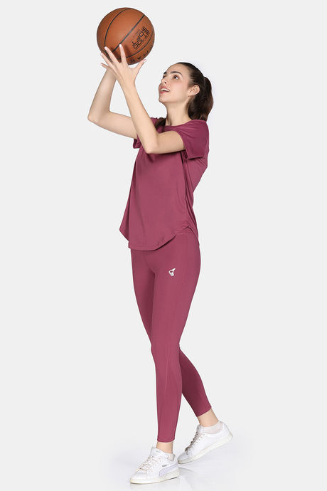Zelocity Quick Dry Gym Leggings - Hawthorn Rose — image 5